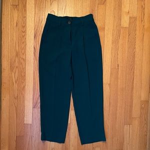 JCrew sz 0 NWT pull on green pants wide leg